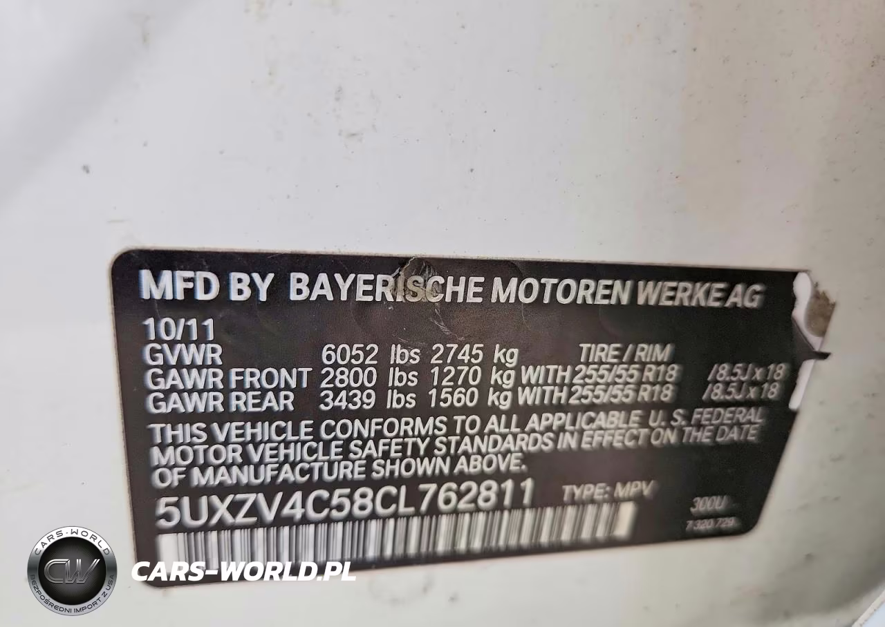 2012 BMW X5 xDrive35I VIN:5UXZV4C58CL762811 - 13