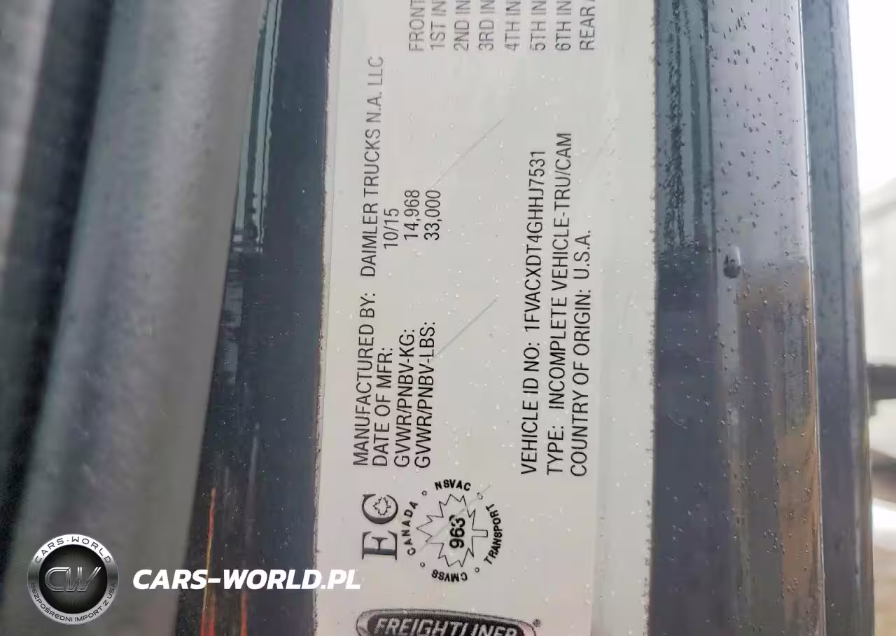 2016 Freightliner Refrigerated Box Truck VIN:1FVACXDT4GHHJ7531 - 13