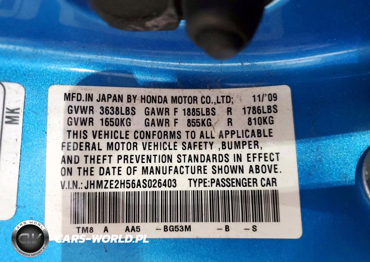 2010 Honda Insight Lx VIN:JHMZE2H56AS026403 - 12