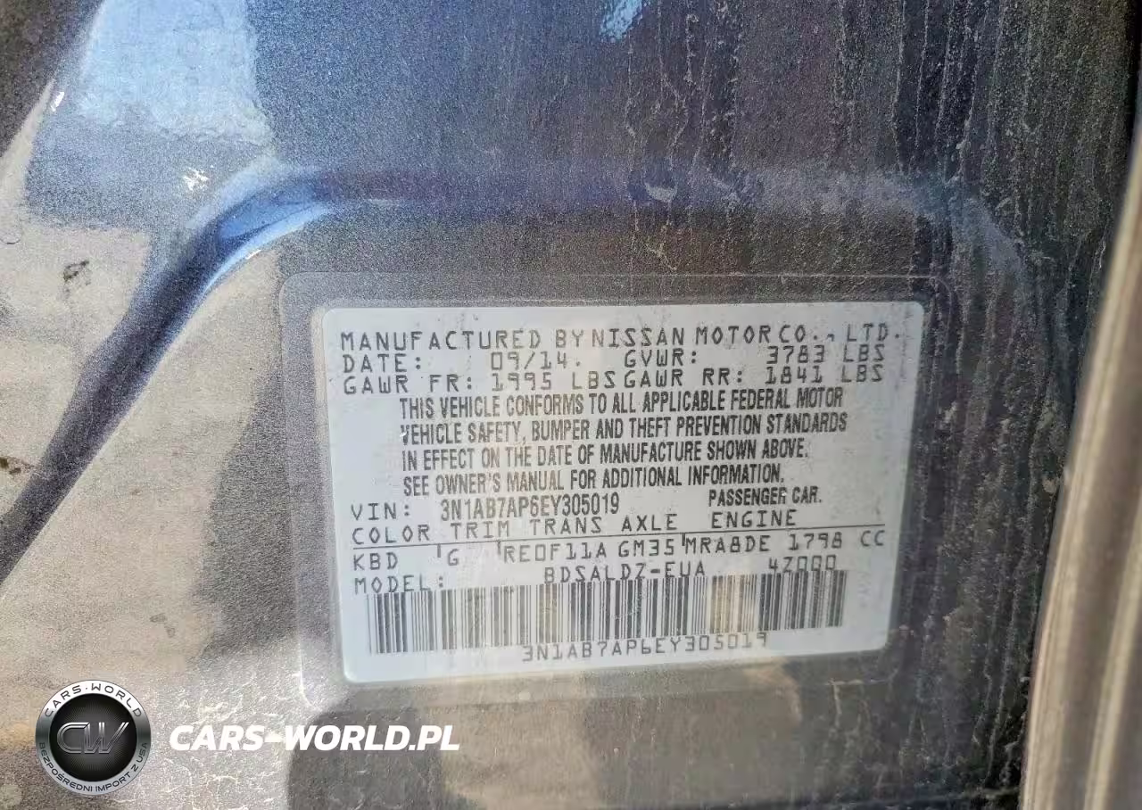 2014 Nissan Sentra S VIN:3N1AB7AP6EY305019 - 12