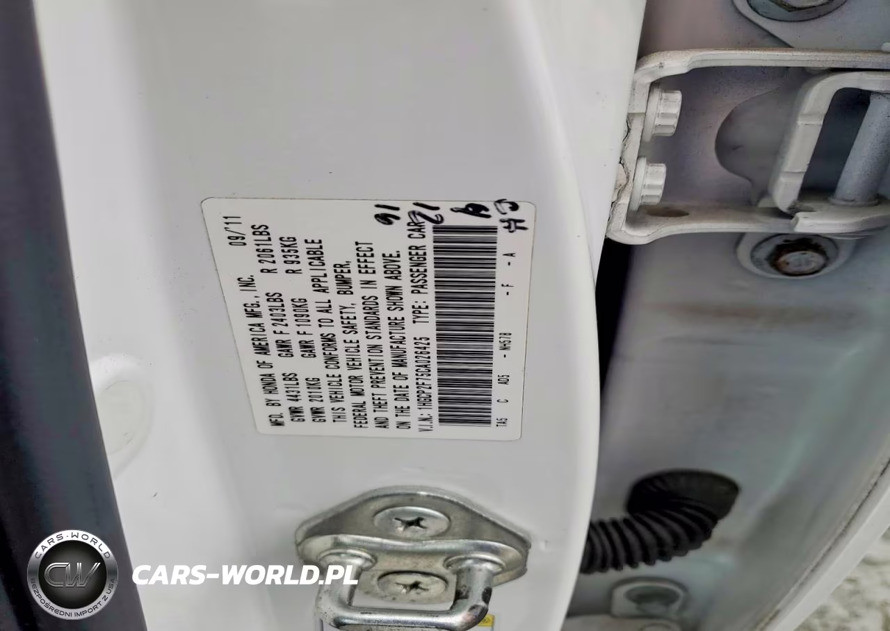 2012 Honda Accord Ex VIN:1HGCP2F75CA026425 - 12
