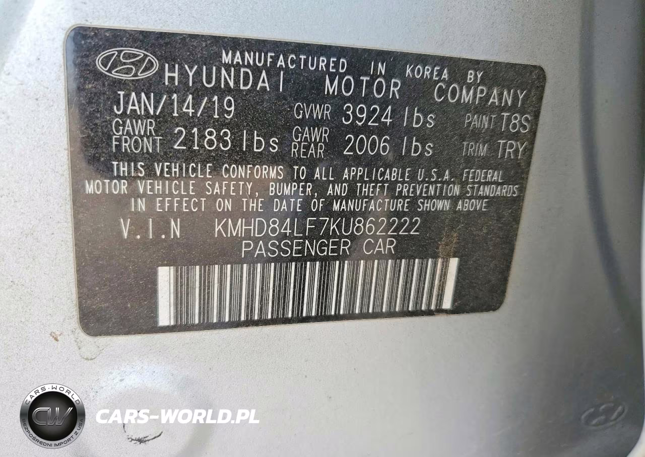 2019 Hyundai Elantra Value Edition VIN:KMHD84LF7KU862222 - 13