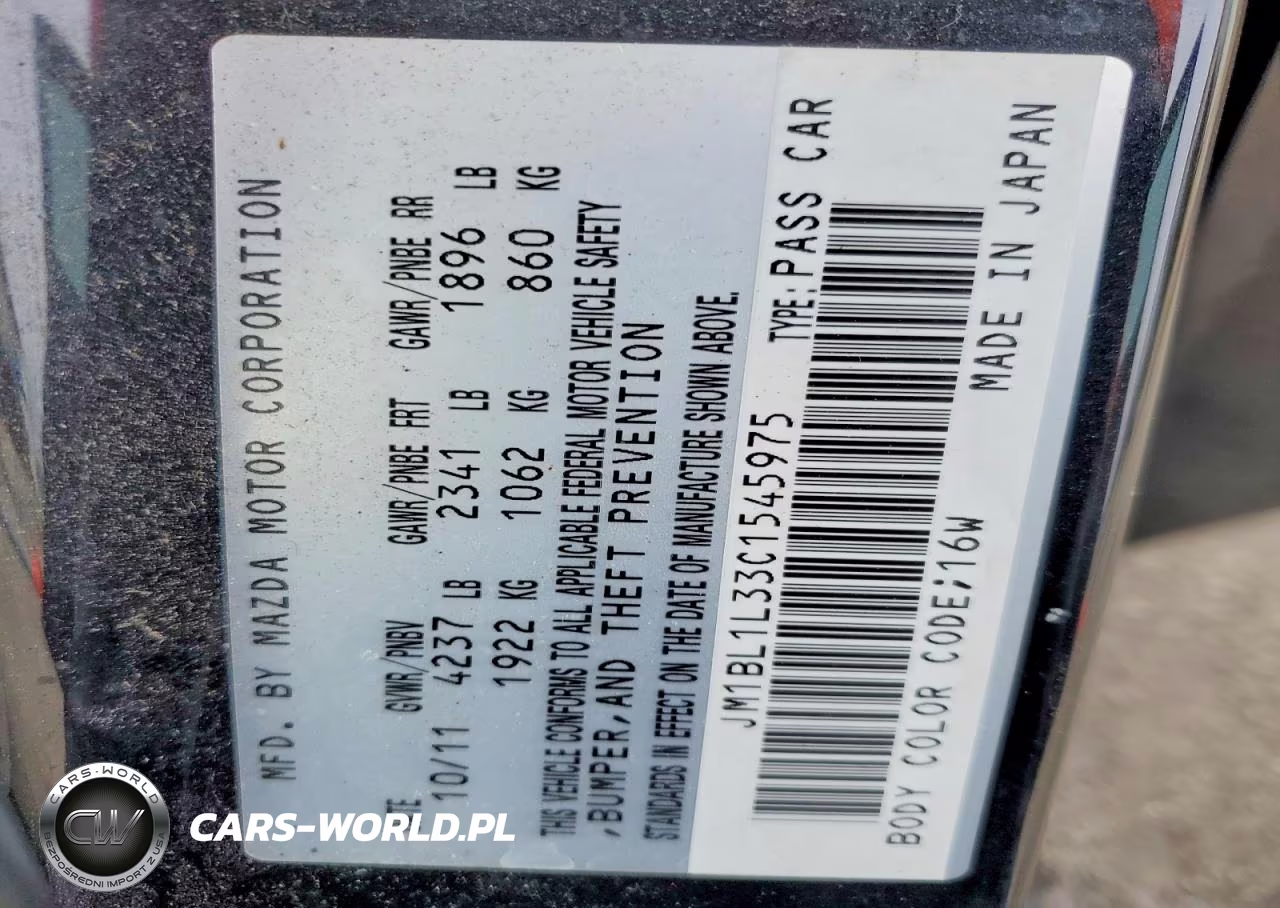 2012 Mazda Speed 3 VIN:JM1BL1L33C1545975 - 12