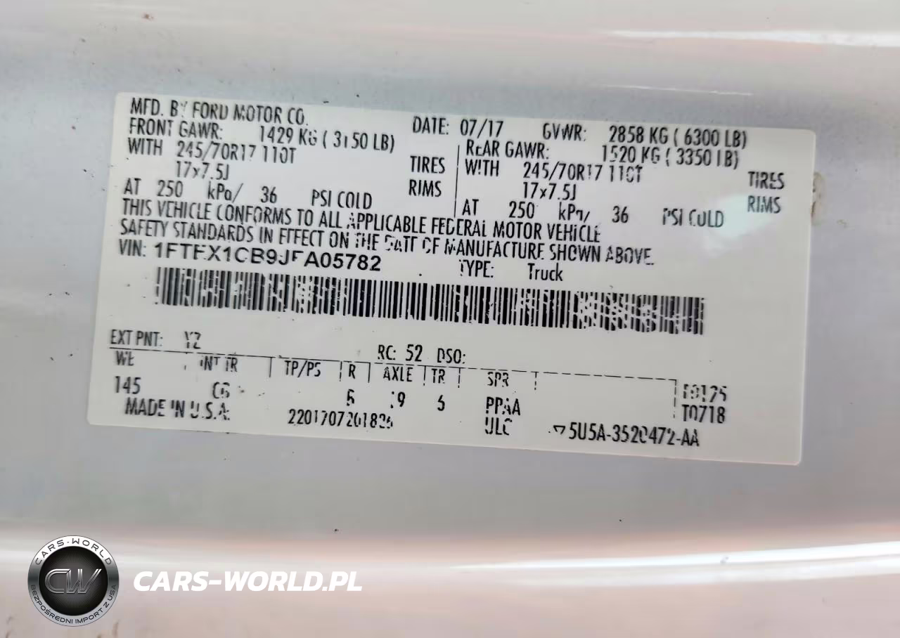 2018 Ford F150 Super Cab VIN:1FTEX1CB9JFA05782 - 13