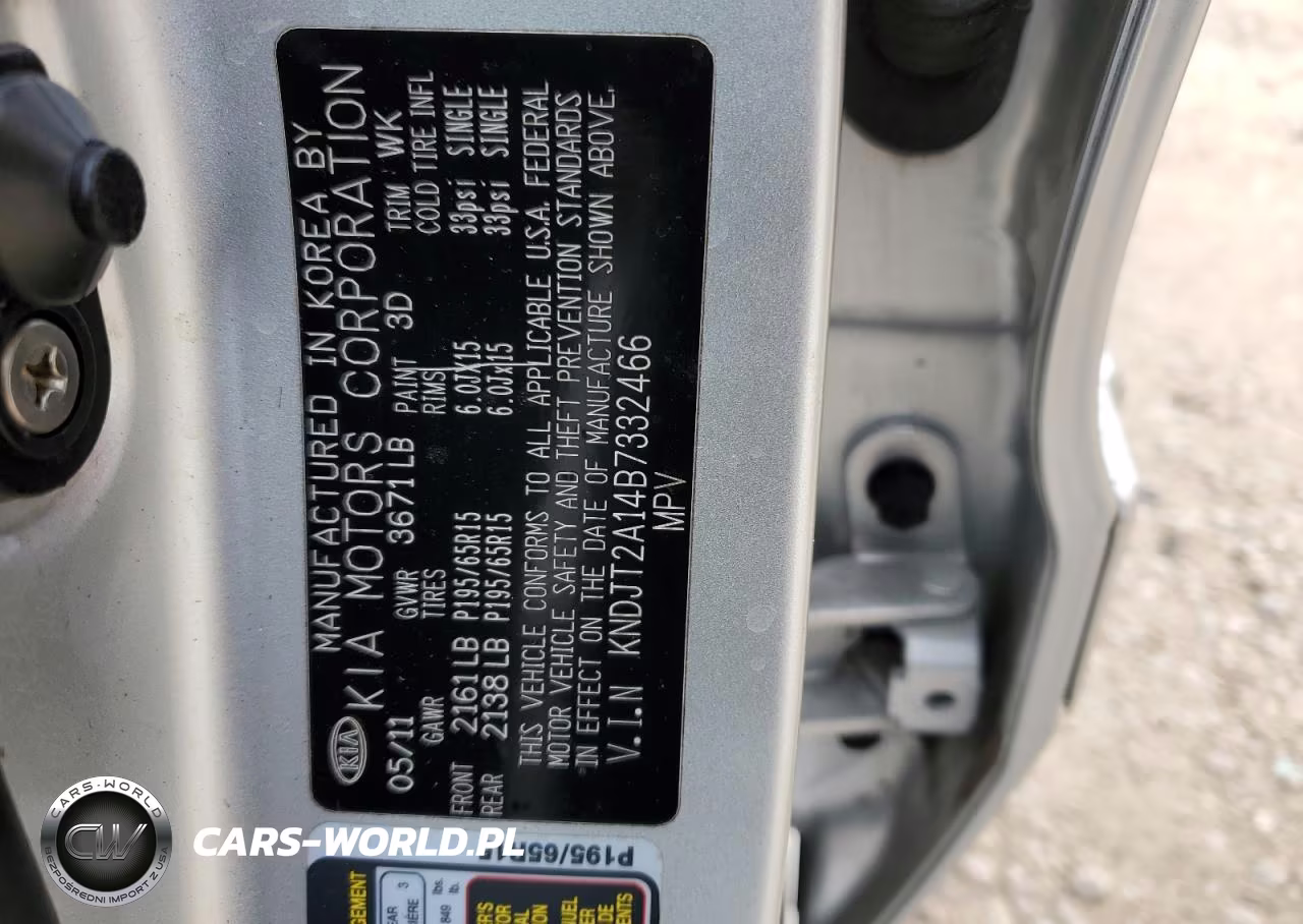 2011 Kia Soul VIN:KNDJT2A14B7332466 - 12