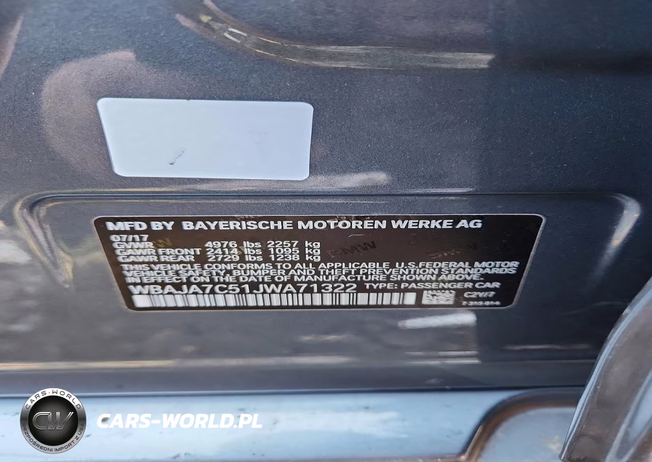 2018 BMW 530 Xi VIN:WBAJA7C51JWA71322 - 12