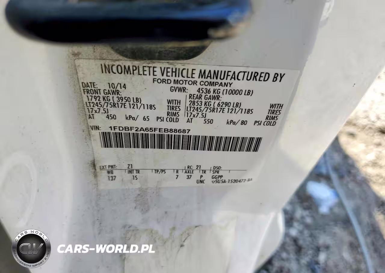 2015 Ford F250 Super Duty Utility - Service Truck VIN:1FDBF2A65FEB88687 - 13