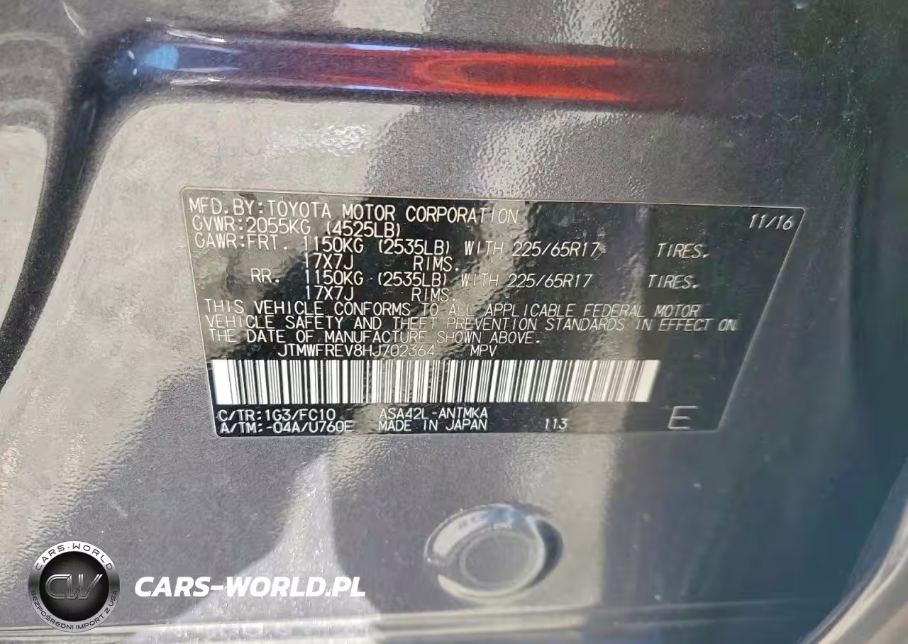 2017 Toyota Rav4 Xle VIN:JTMWFREV8HJ702364 - 14