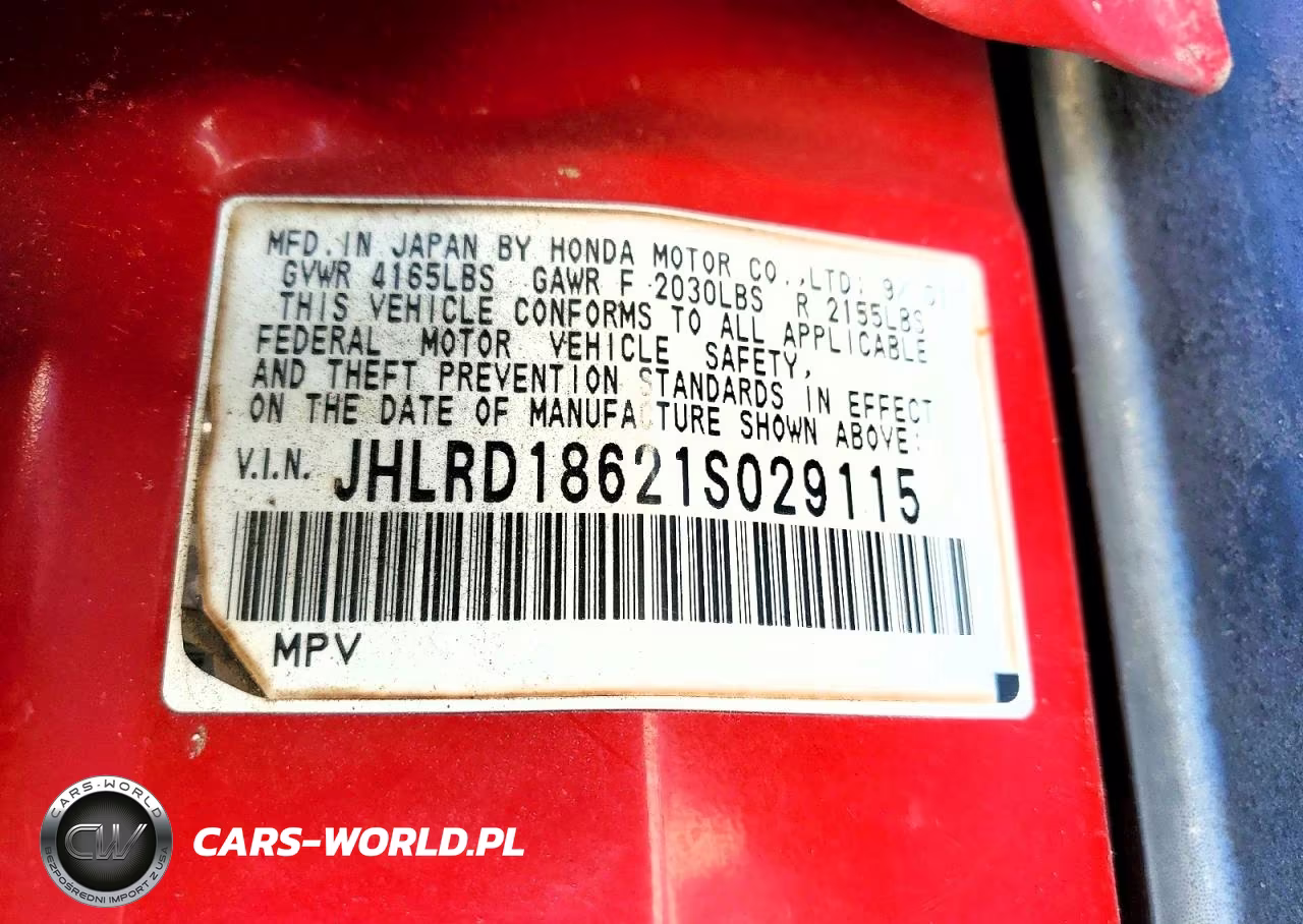2001 Honda Cr-V Ex VIN:JHLRD18621S029115 - 13