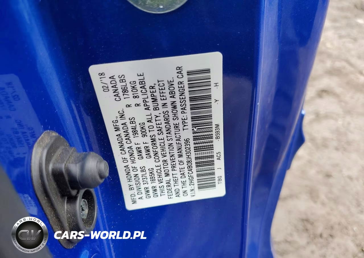 2018 Honda Civic Lx VIN:2HGFC4B08JH302396 - 12