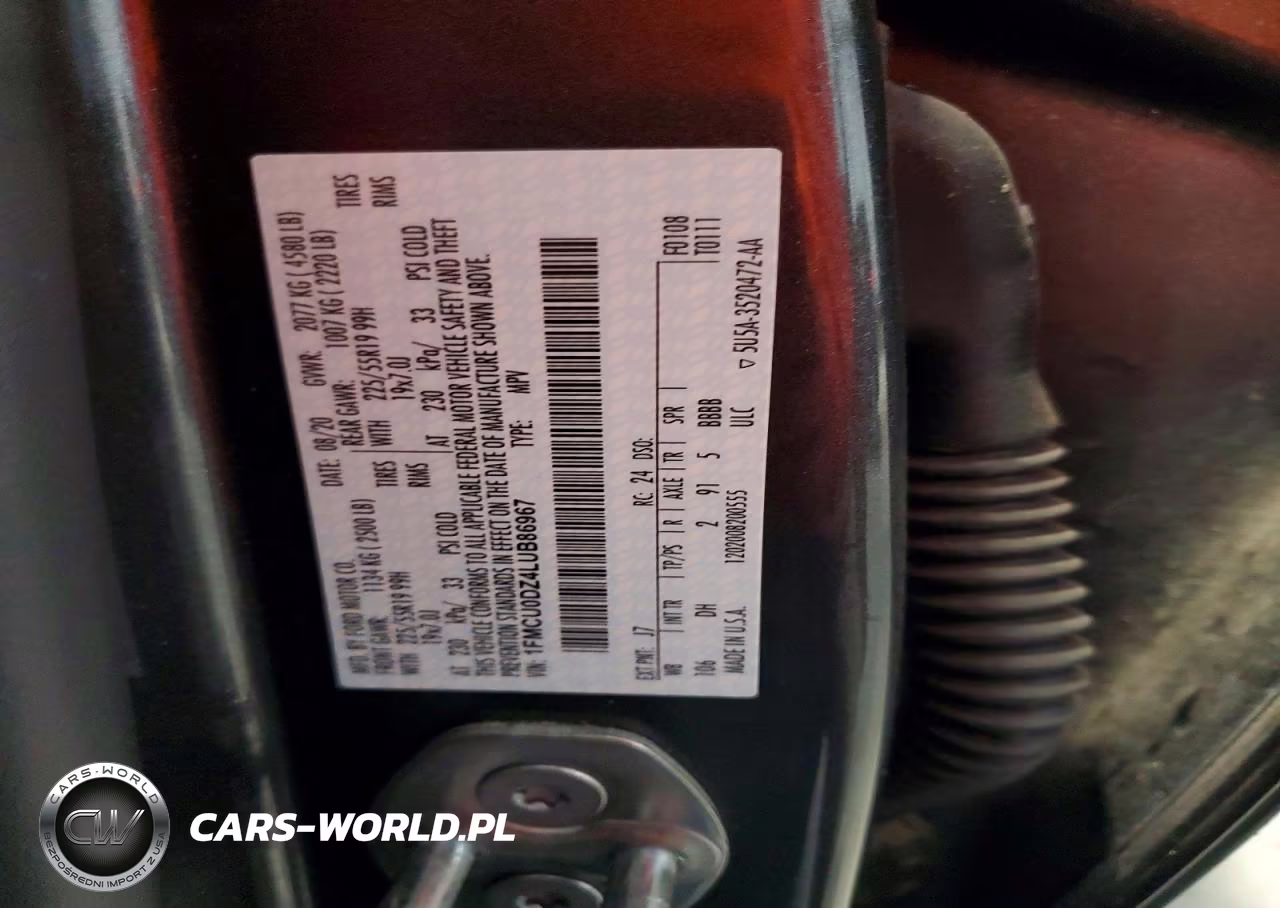 2020 Ford Escape Titanium VIN:1FMCU0DZ4LUB86967 - 13