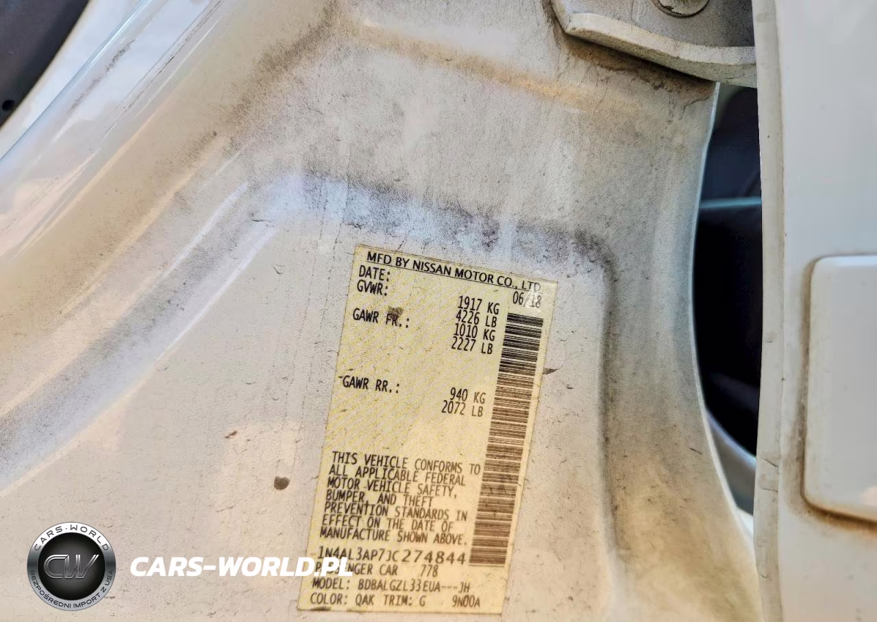 2018 Nissan Altima 2.5 S VIN:1N4AL3AP7JC274844 - 12