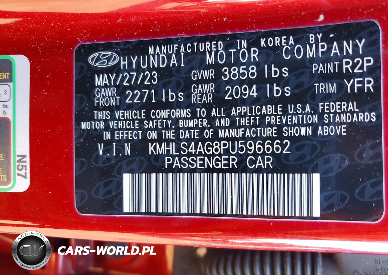 2023 Hyundai Elantra Sel VIN:KMHLS4AG8PU596662 - 12