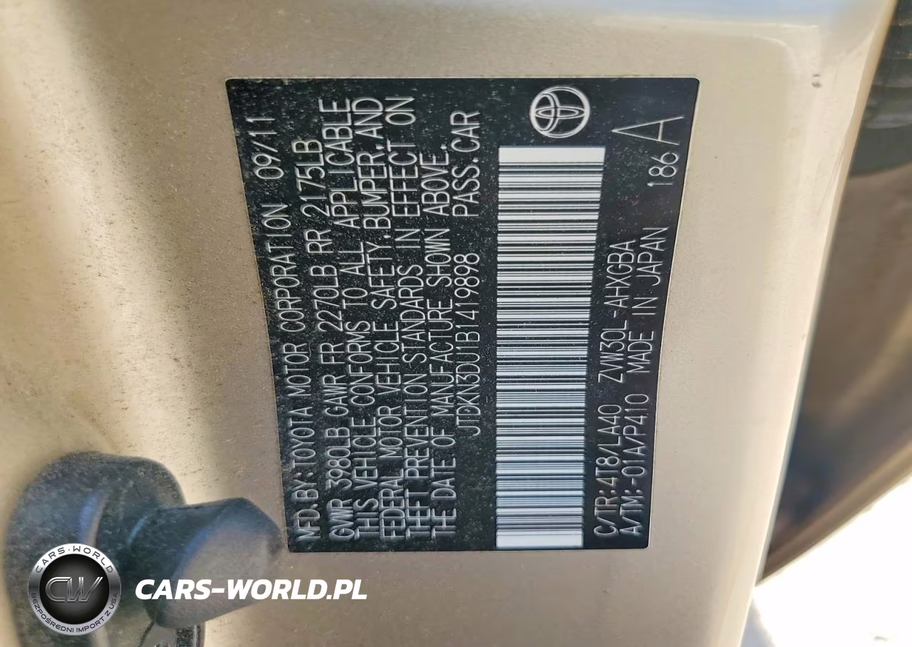 2011 Toyota Prius Four VIN:JTDKN3DU1B1419898 - 12