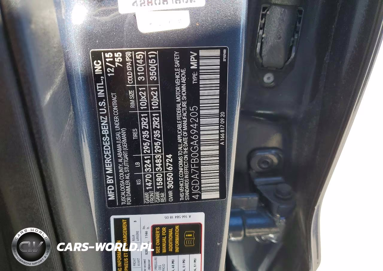 2016 Mercedes-Benz Gle 63 Amg-S 4Matic VIN:4JGDA7FB0GA694205 - 14