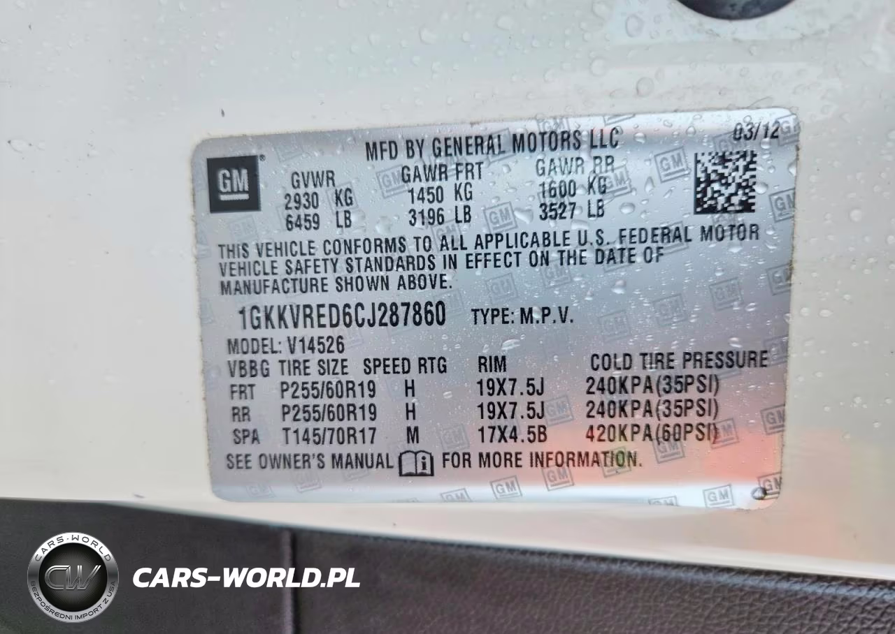 2012 GMC Acadia Slt-1 VIN:1GKKVRED6CJ287860 - 13