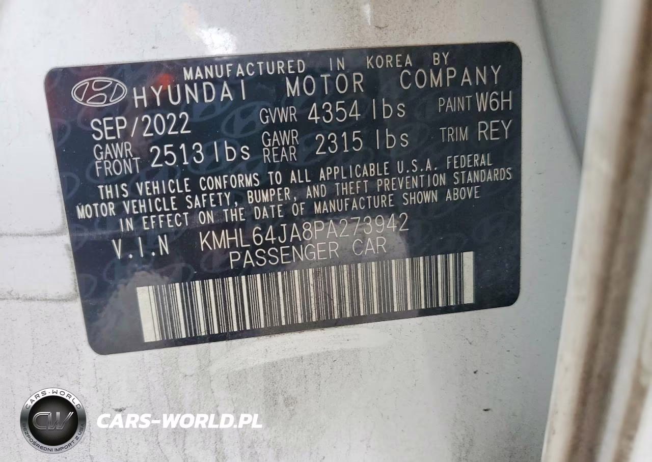 2023 Hyundai Sonata Sel VIN:KMHL64JA8PA273942 - 12