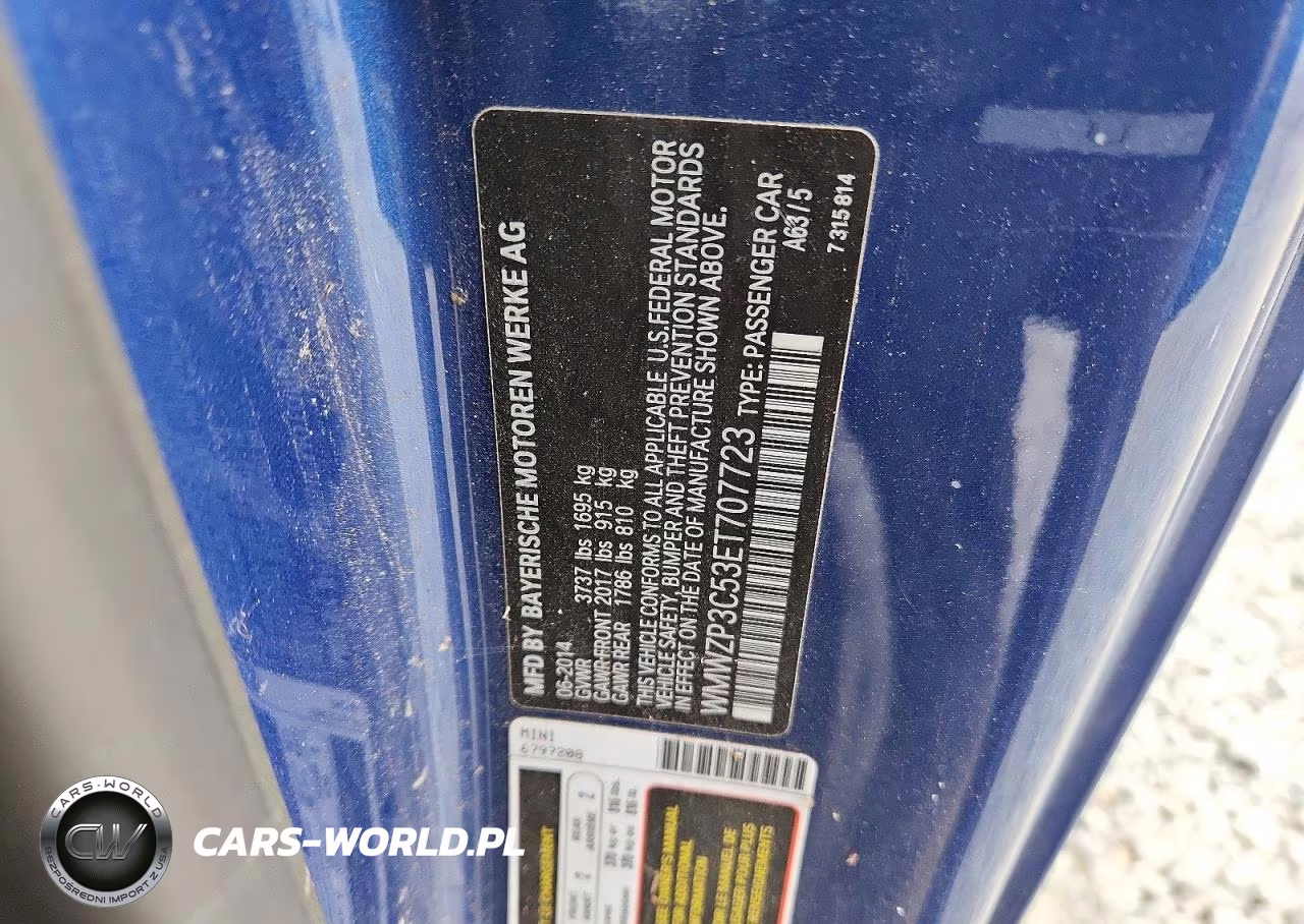 2014 Mini Cooper S VIN:WMWZP3C53ET707723 - 12