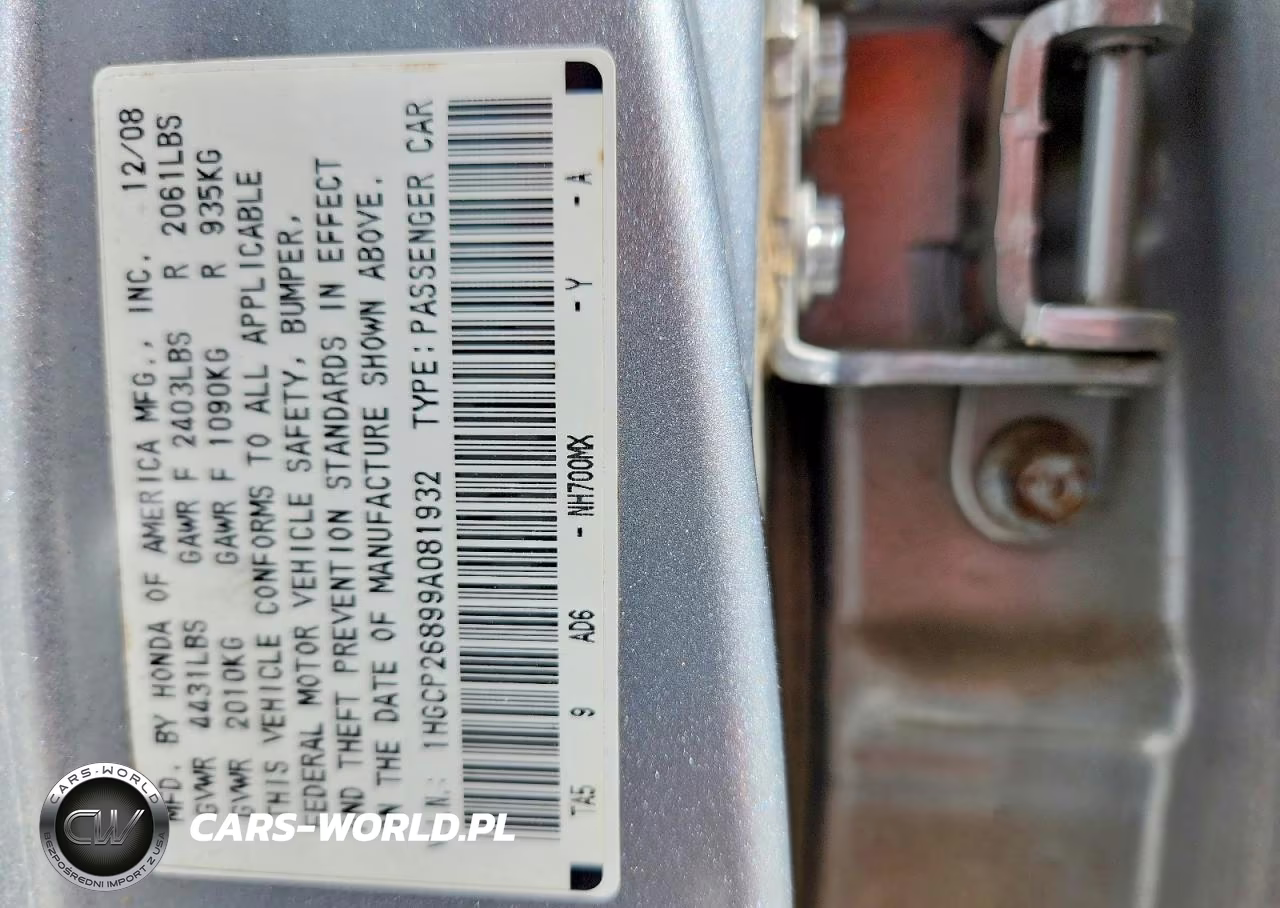 2009 Honda Accord Exl VIN:1HGCP26899A081932 - 13