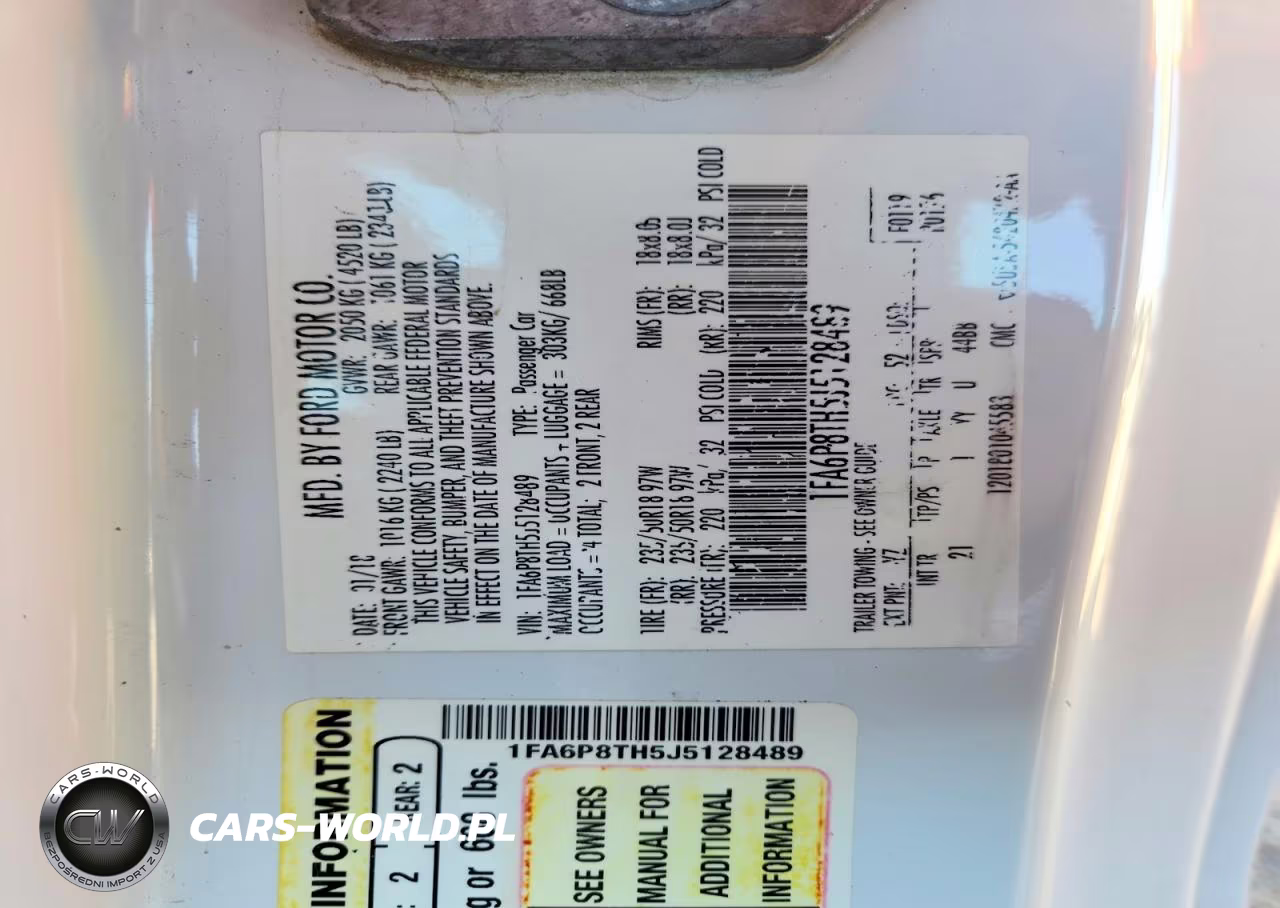 2018 Ford Mustang VIN:1FA6P8TH5J5128489 - 12