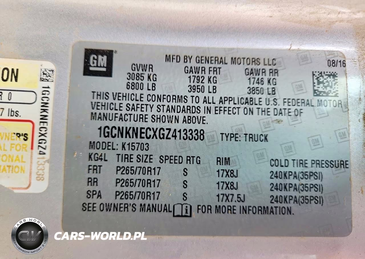 2016 Chevrolet Silverado K1500 VIN:1GCNKNECXGZ413338 - 12