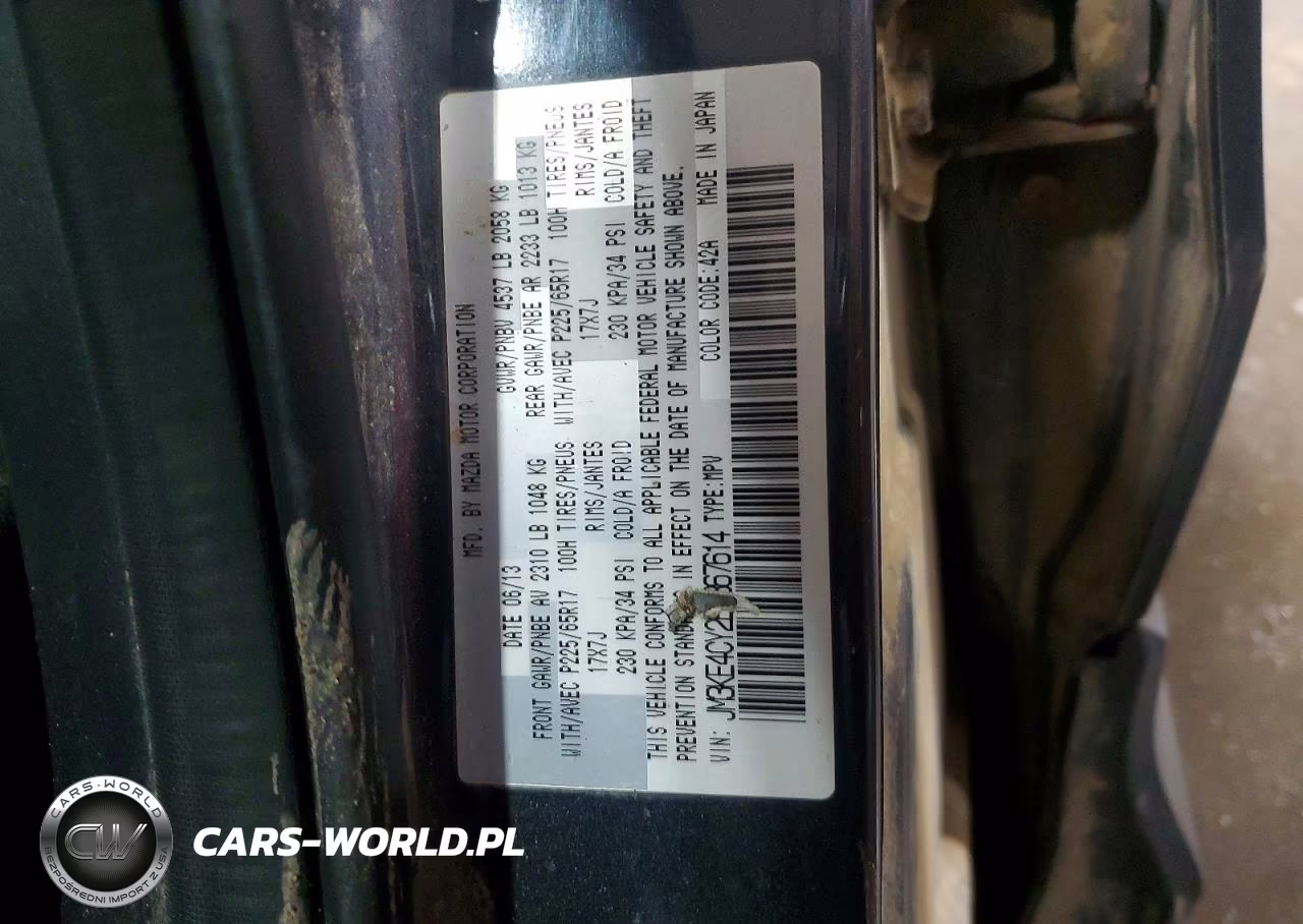 2014 Mazda Cx-5 Touring VIN:JM3KE4CY2E0367614 - 13