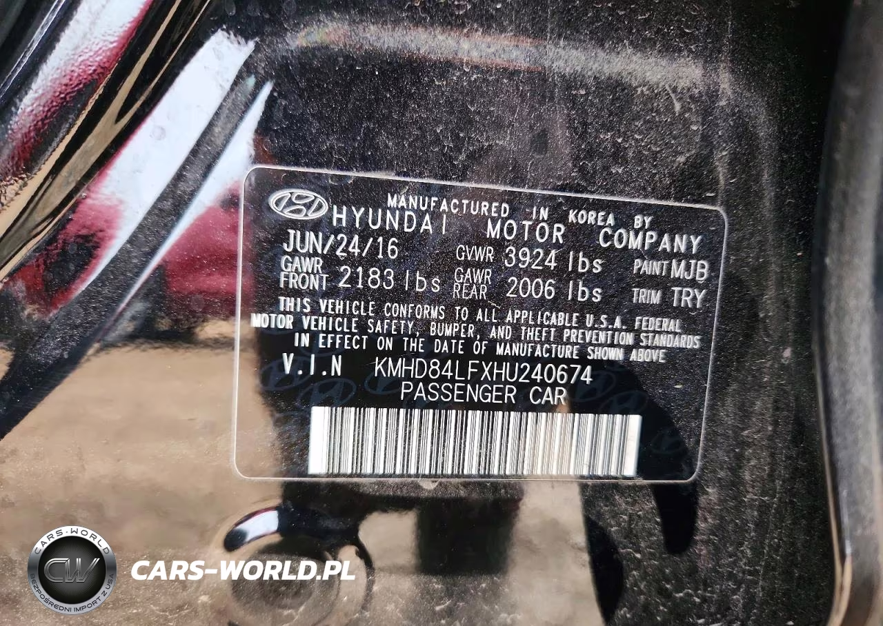 2017 Hyundai Elantra Value Edition VIN:KMHD84LFXHU240674 - 13