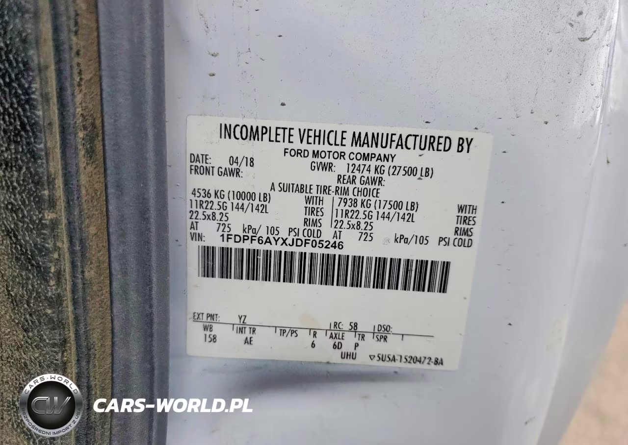 2018 Ford F650 Super Duty Dump Truck VIN:1FDPF6AYXJDF05246 - 10