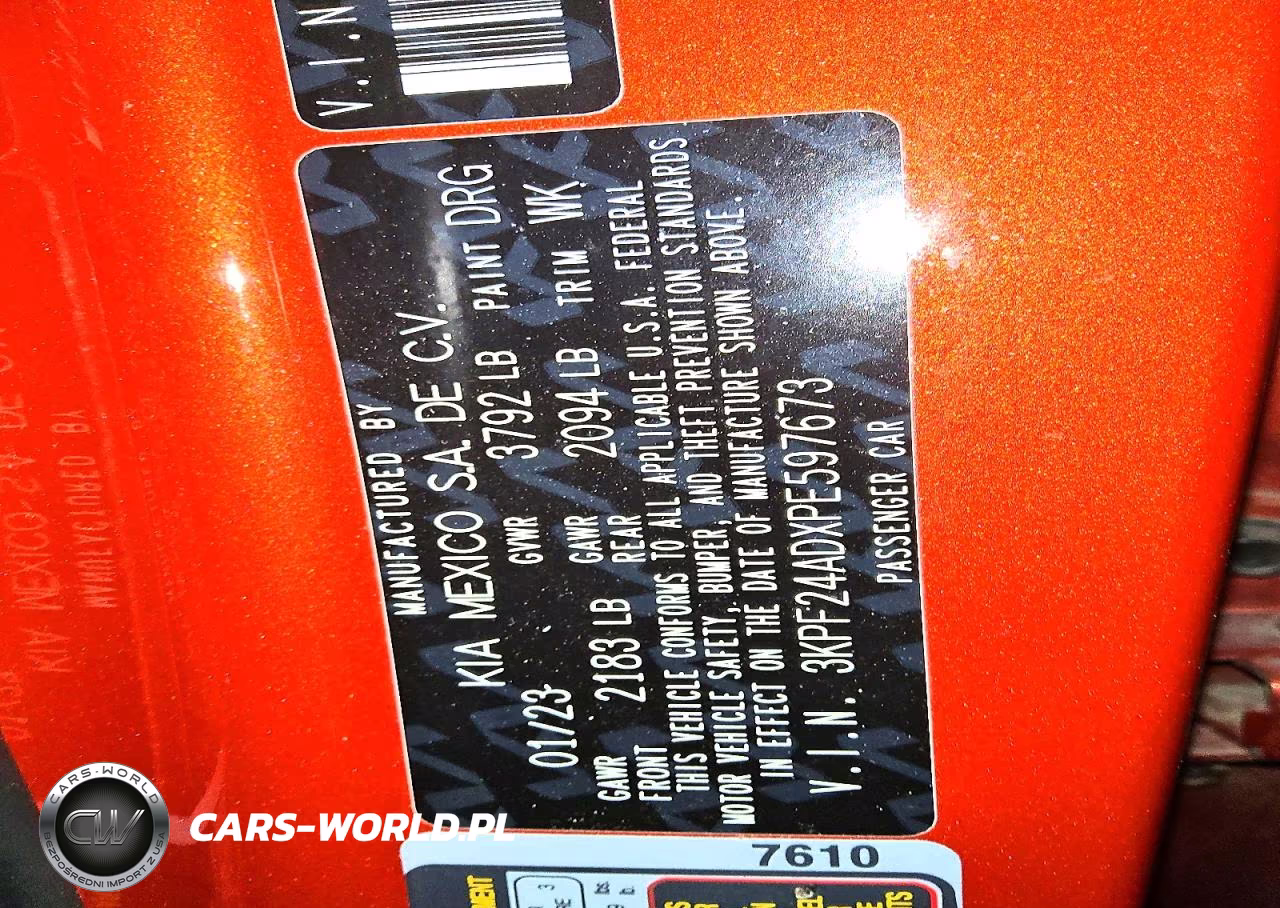 2023 Kia Forte Lxs VIN:3KPF24ADXPE597673 - 12