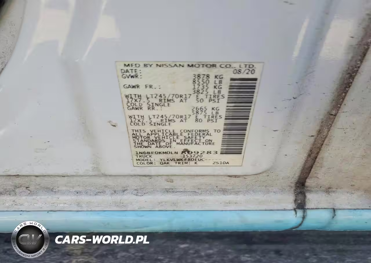2020 Nissan Nv 1500 Utility - Service Van VIN:1N6BF0KM0LN809283 - 12