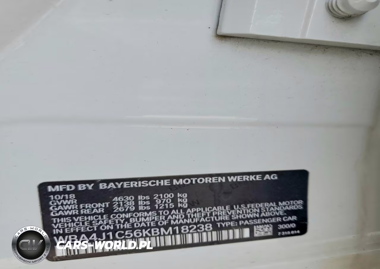 2019 BMW 430I Gran Coupe VIN:WBA4J1C56KBM18238 - 12