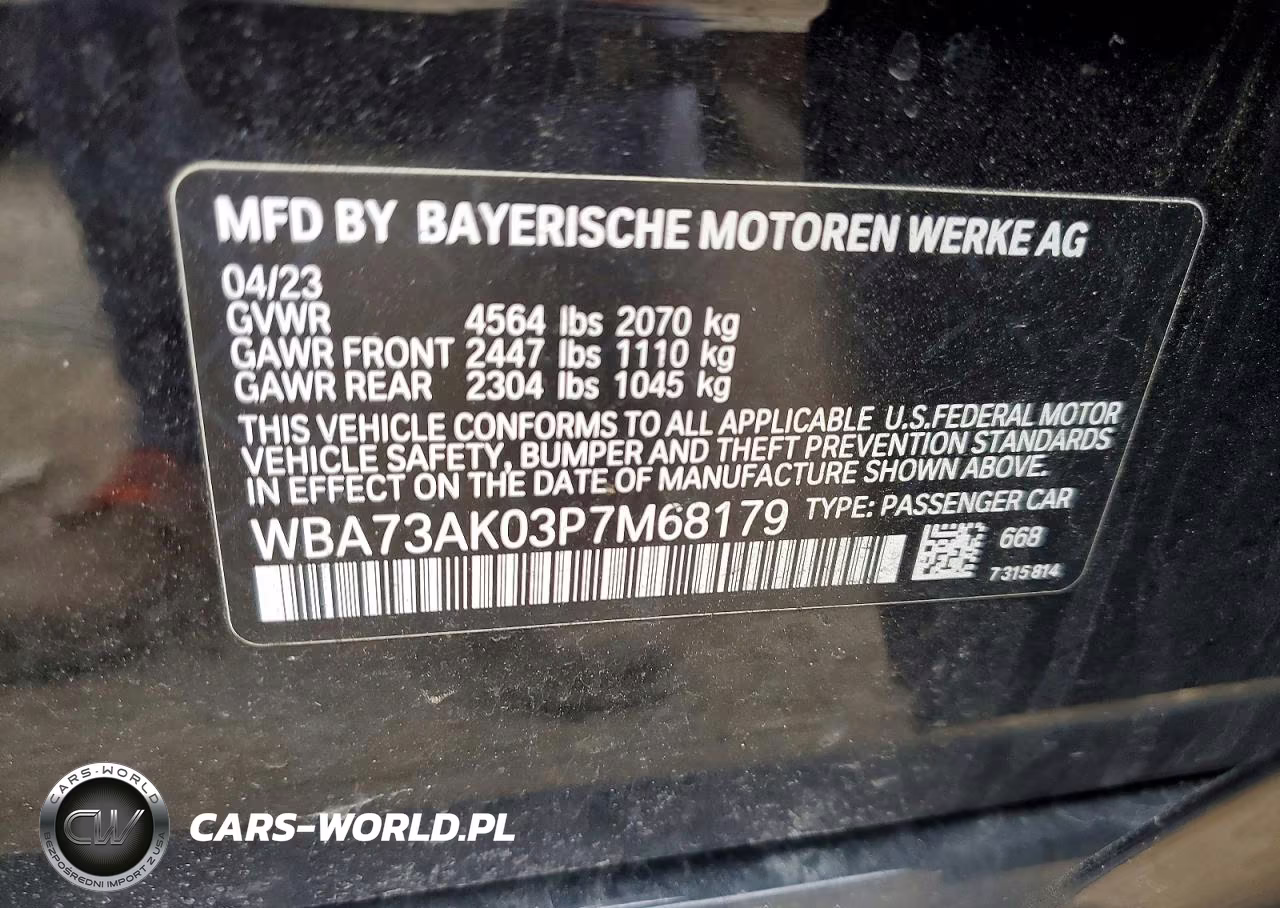 2023 BMW 228Xi VIN:WBA73AK03P7M68179 - 12