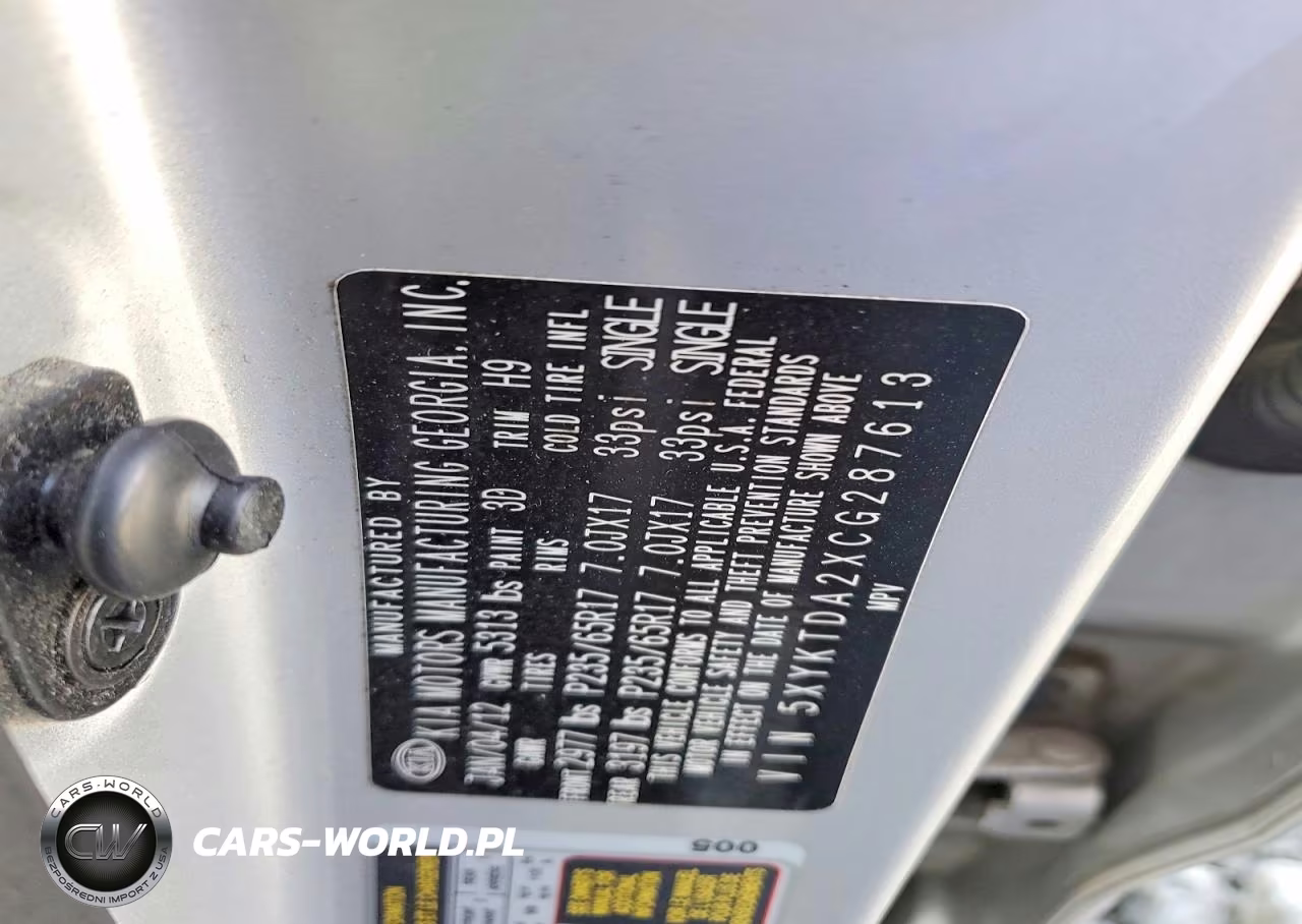 2012 Kia Sorento Lx VIN:5XYKTDA2XCG287613 - 13