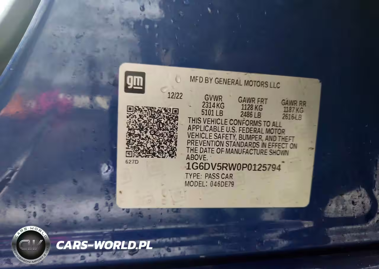 2023 Cadillac Ct5-V VIN:1G6DV5RW0P0125794 - 12