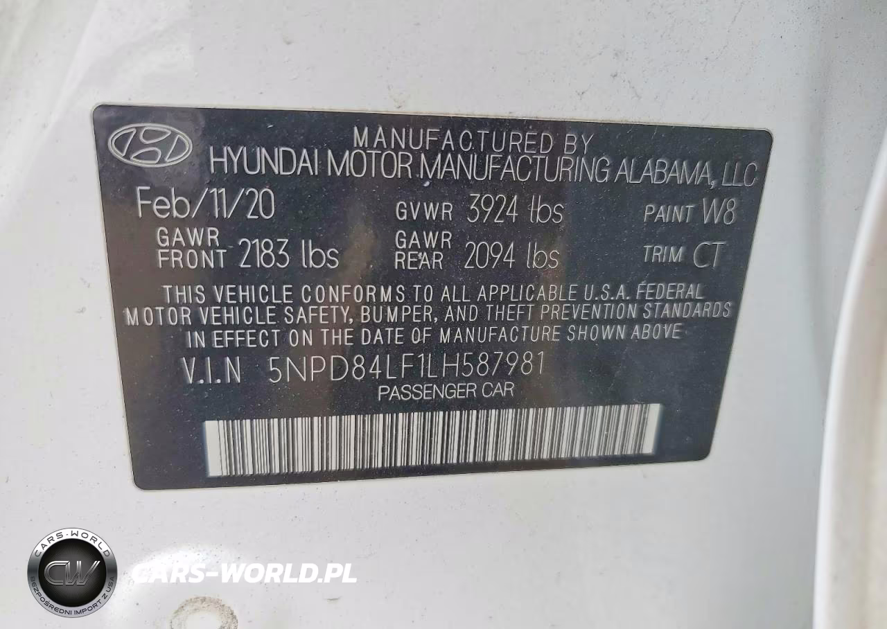 2020 Hyundai Elantra Sel VIN:5NPD84LF1LH587981 - 12