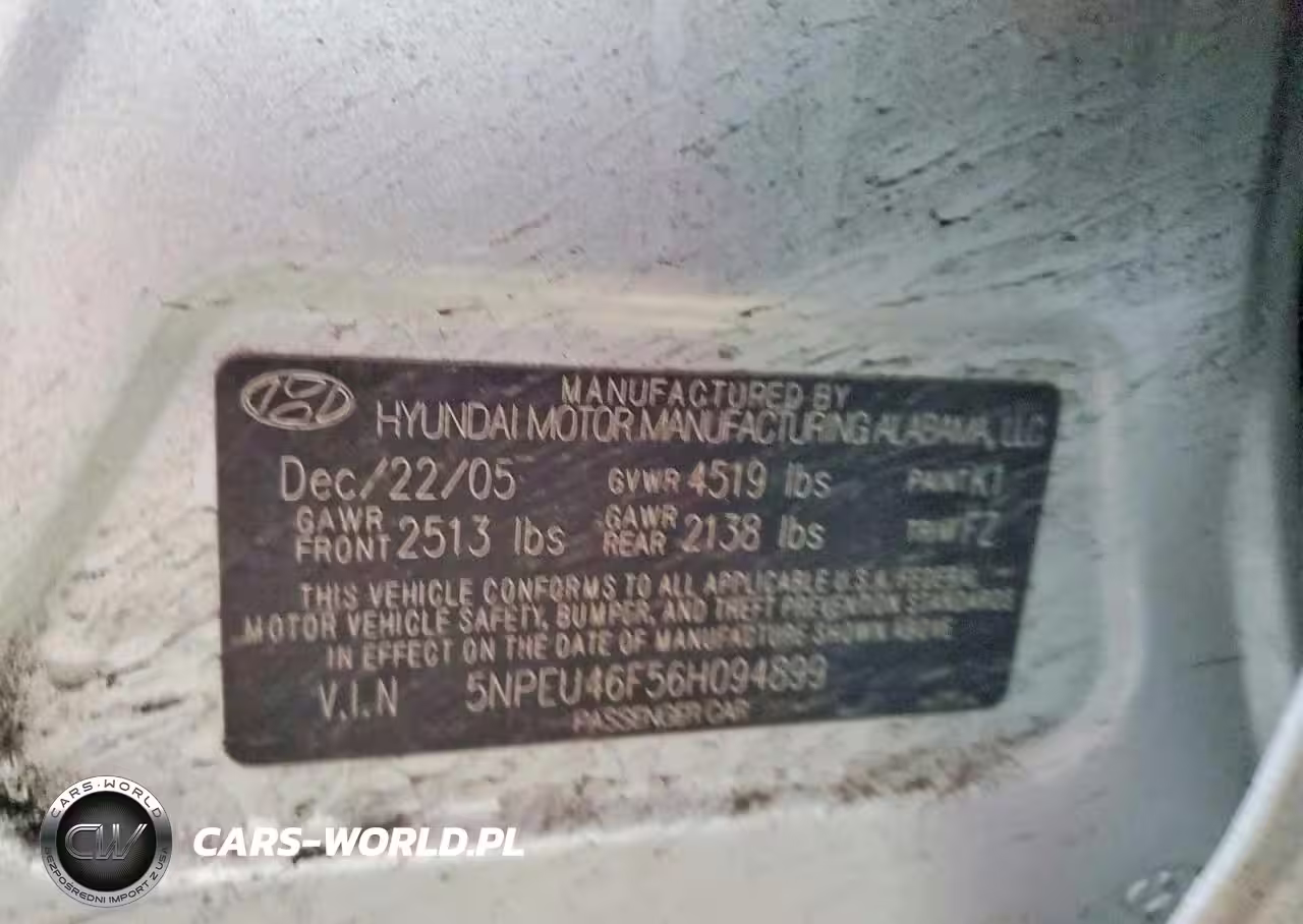 2006 Hyundai Sonata Gls V6 VIN:5NPEU46F56H094899 - 12