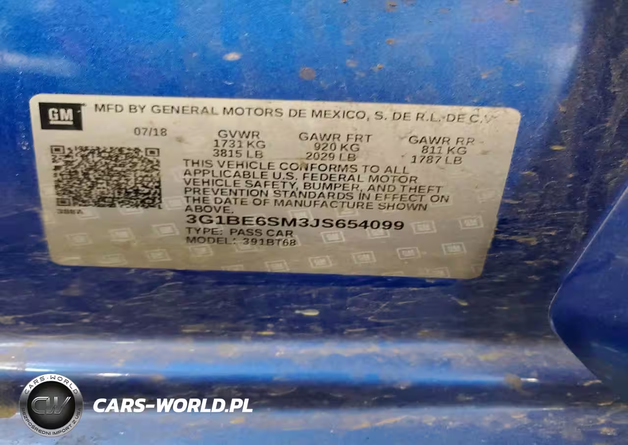 2018 Chevrolet Cruze Lt VIN:3G1BE6SM3JS654099 - 14