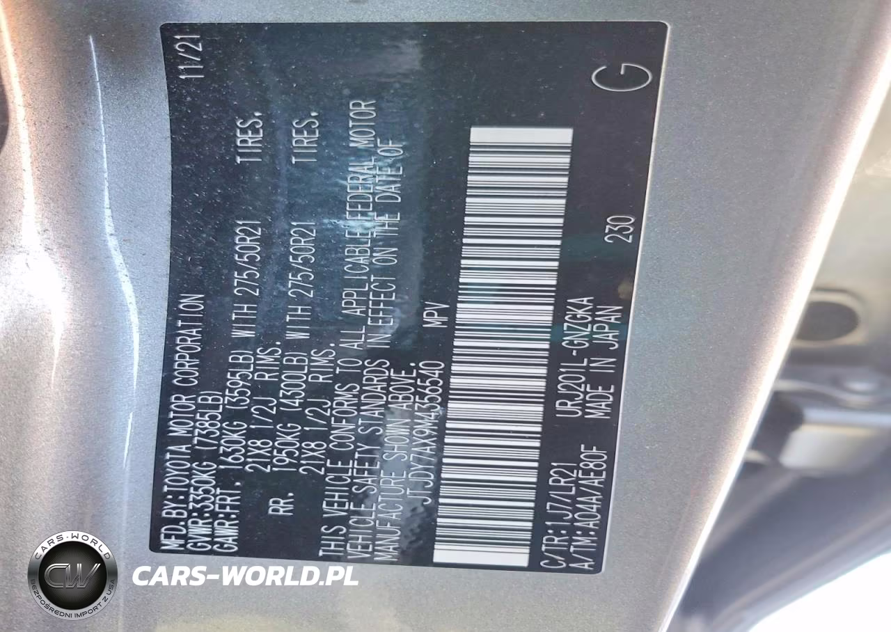 2021 Lexus Lx 570 Three-Row VIN:JTJDY7AX9M4356540 - 13