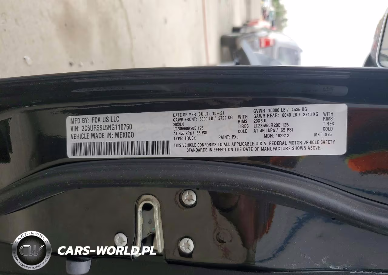 2022 Ram 2500 Limited VIN:3C6UR5SL5NG110760 - 12