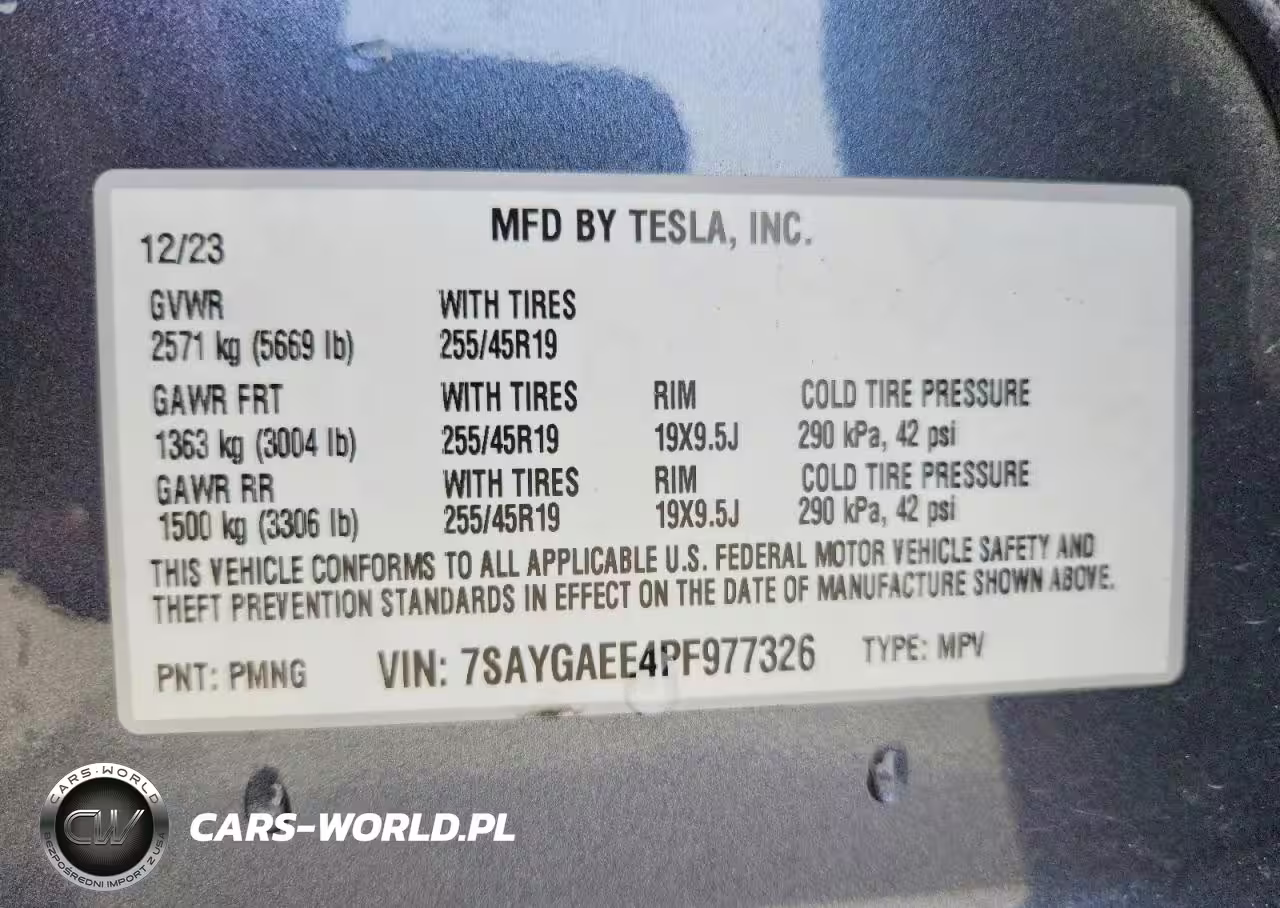 2023 Tesla Model Y VIN:7SAYGAEE4PF977326 - 13