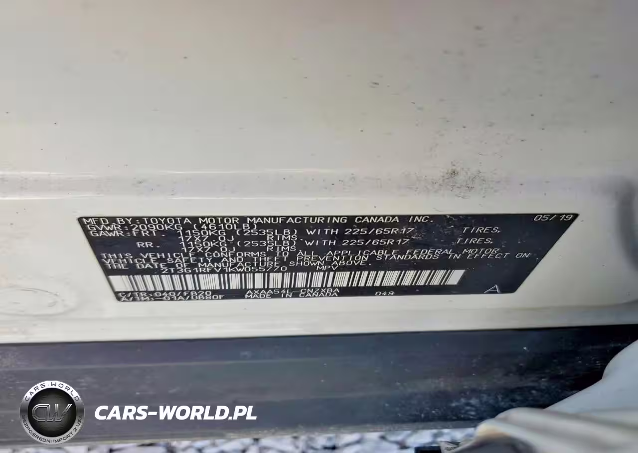 2019 Toyota Rav4 Le VIN:2T3G1RFV1KW055770 - 13