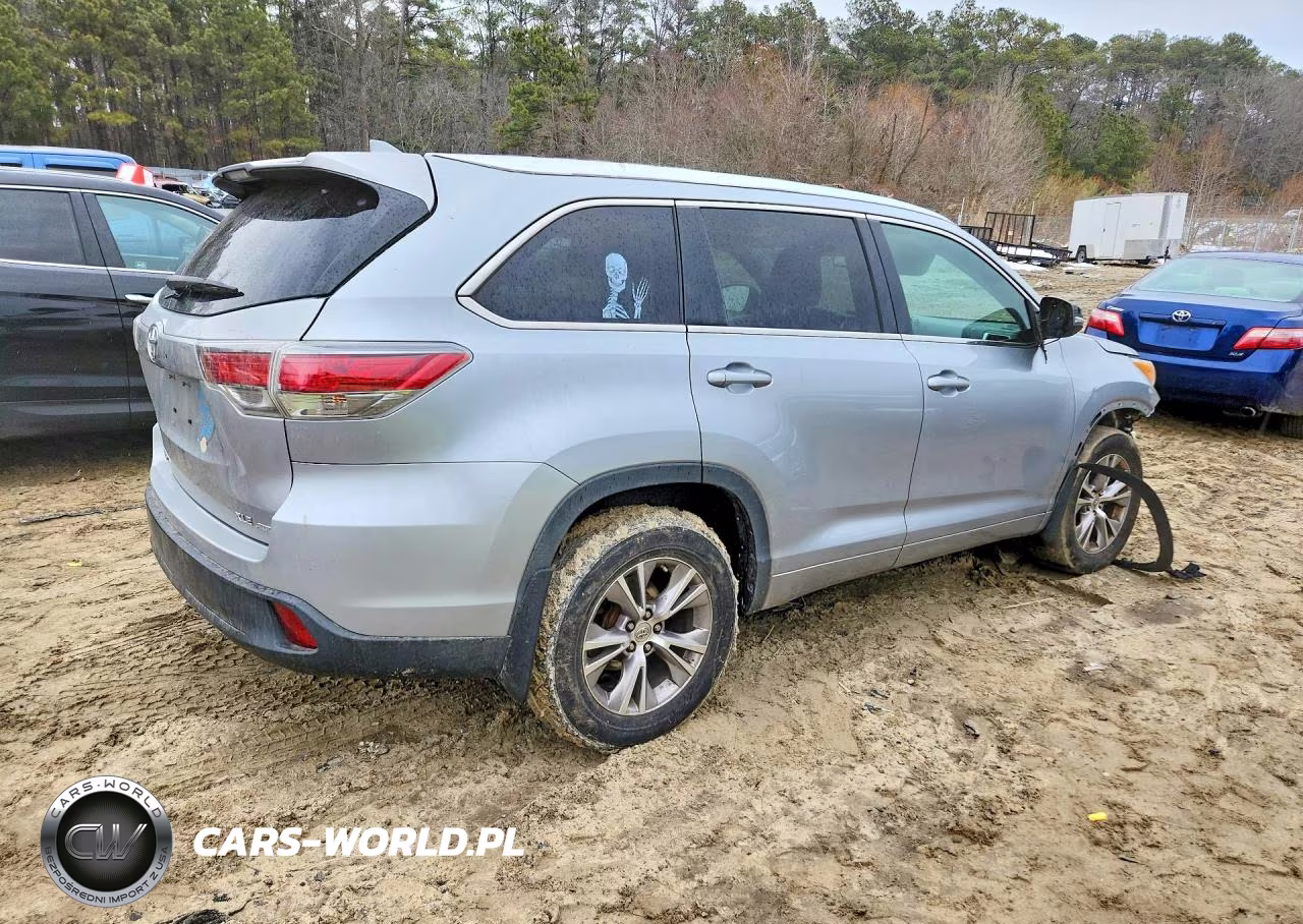2014 Toyota Highlander Xle VIN:5TDJKRFH5ES062420 - 3