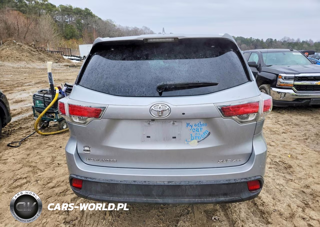 2014 Toyota Highlander Xle VIN:5TDJKRFH5ES062420 - 6