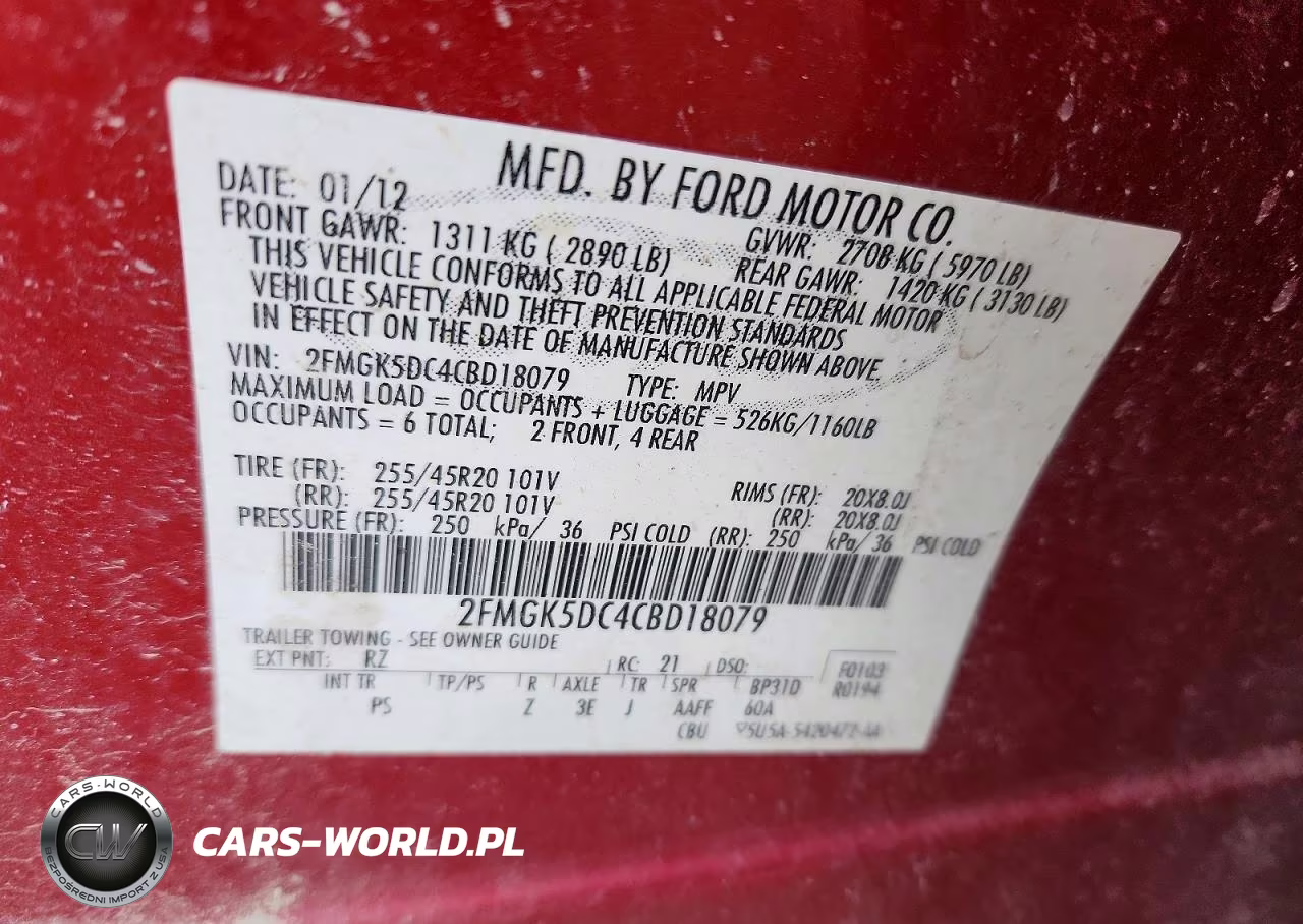 2012 Ford Flex Limited VIN:2FMGK5DC4CBD18079 - 13