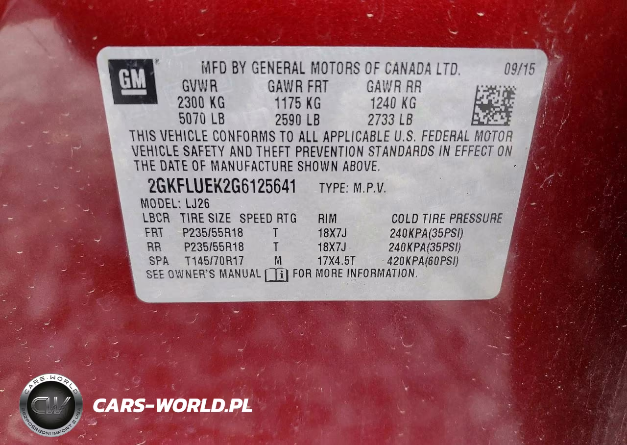 2016 GMC Terrain Slt VIN:2GKFLUEK2G6125641 - 14
