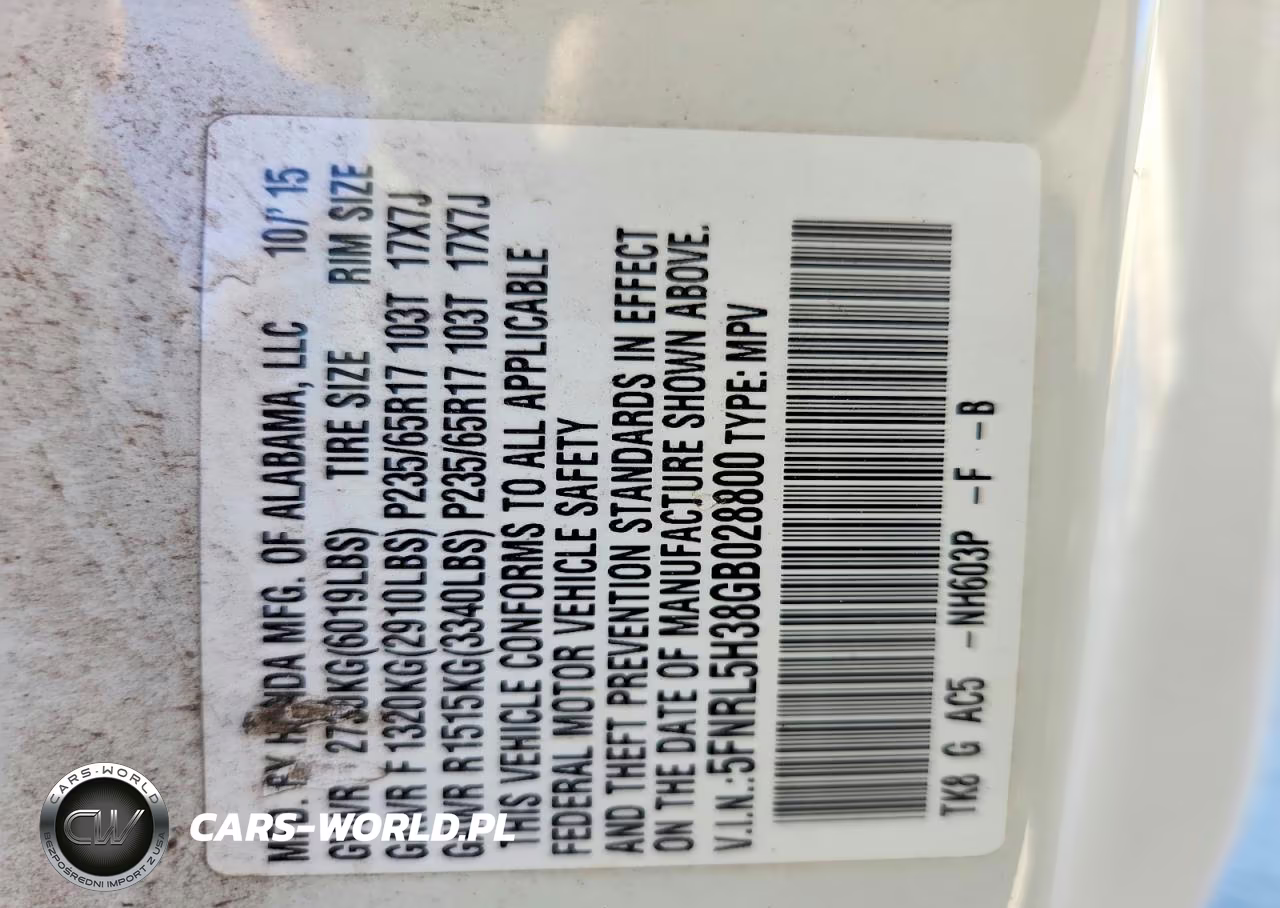 2016 Honda Odyssey Se VIN:5FNRL5H38GB028800 - 14