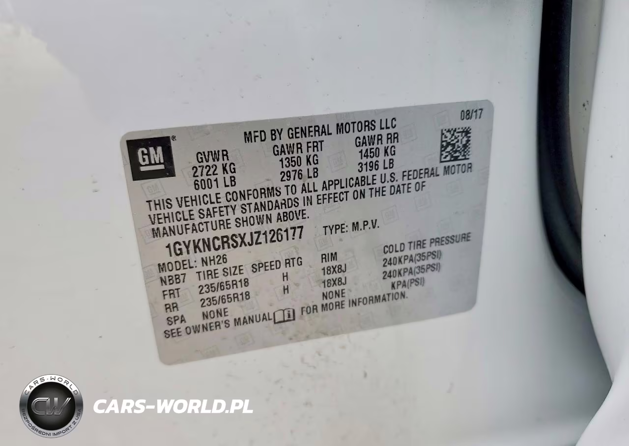 2018 Cadillac Xt5 Luxury VIN:1GYKNCRSXJZ126177 - 13