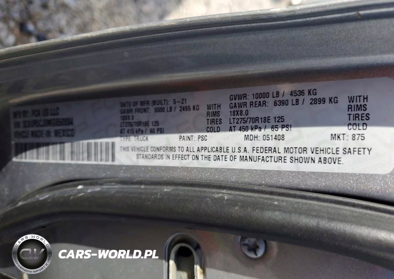 2021 Ram 2500 Tradesman VIN:3C6UR5CJ0MG650884 - 12