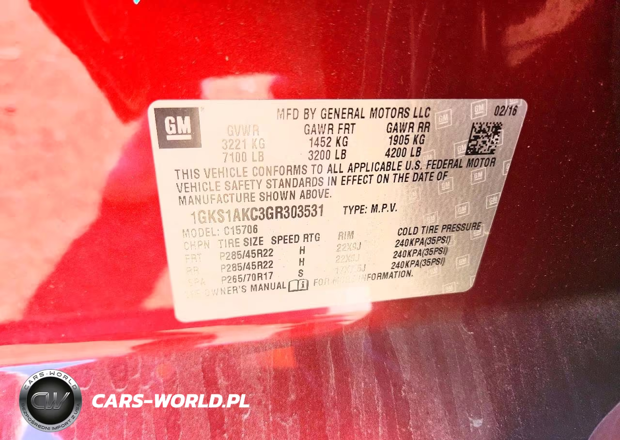 2016 GMC Yukon Sle VIN:1GKS1AKC3GR303531 - 13