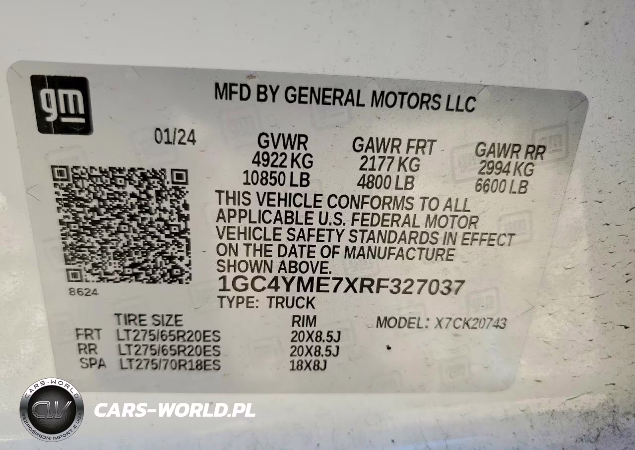 2024 Chevrolet Silverado VIN:1GC4YME7XRF327037 - 12